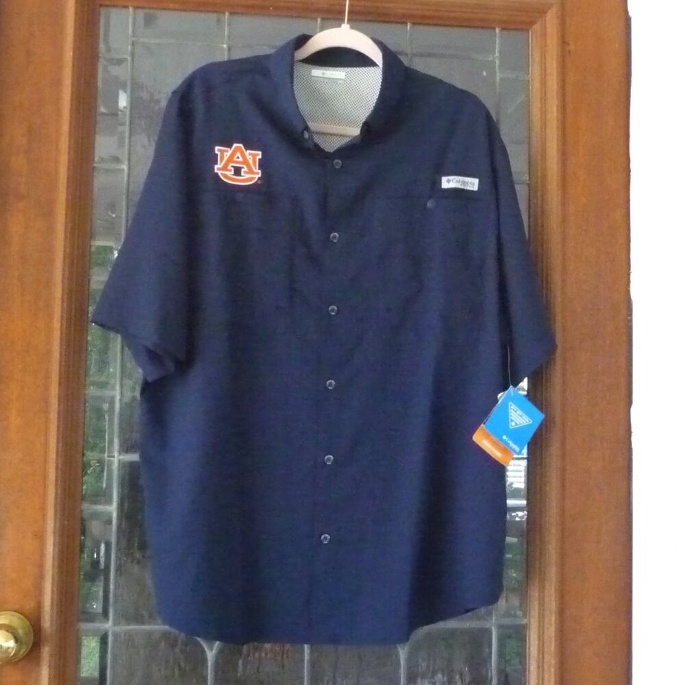 COLUMBIA PFG TAMIAMI SHIRT LARGE AUBURN